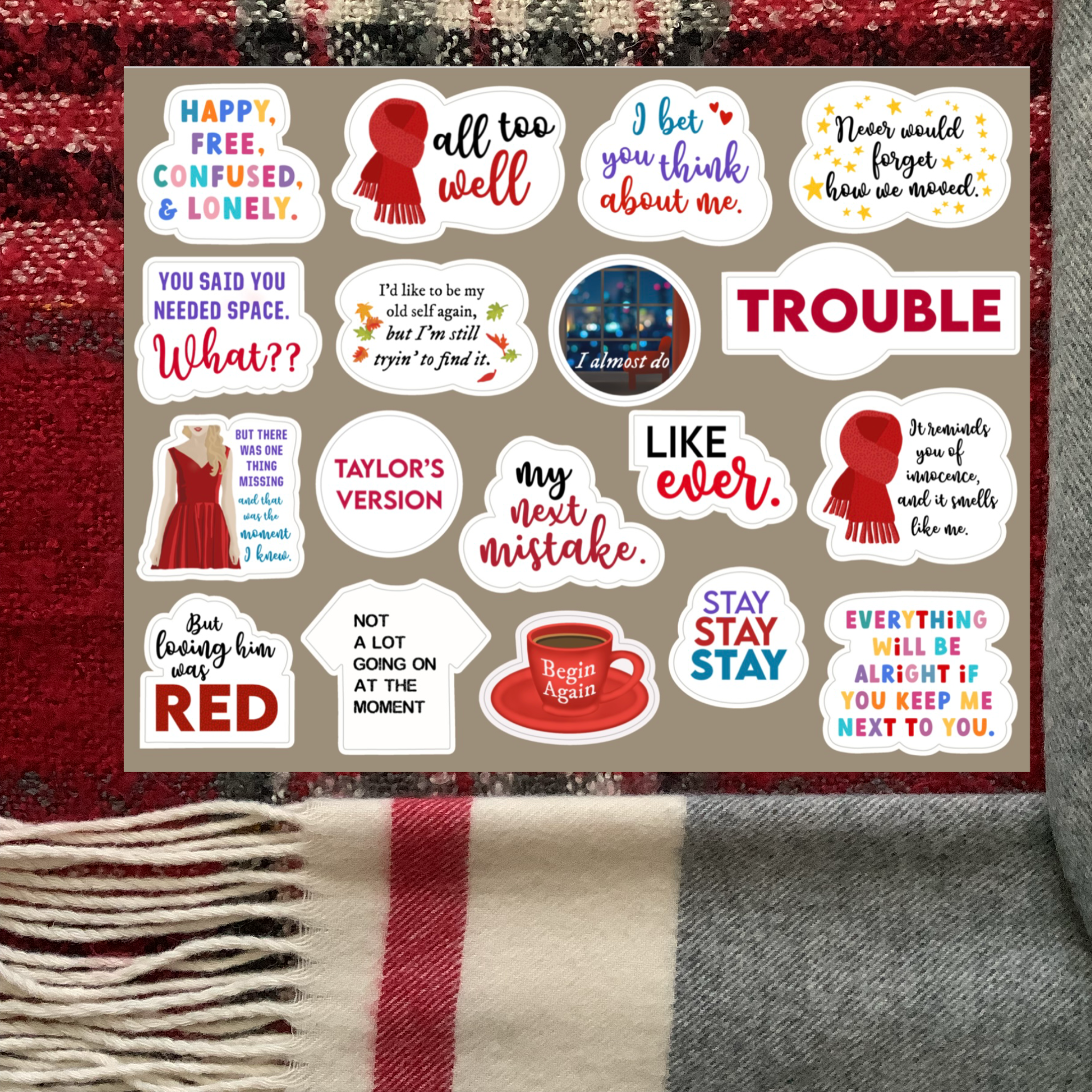 Stickers Red (Taylor Swift) - Bright Accesorios